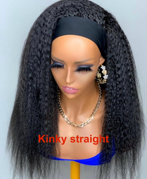 Kinky Straight Headband Wig